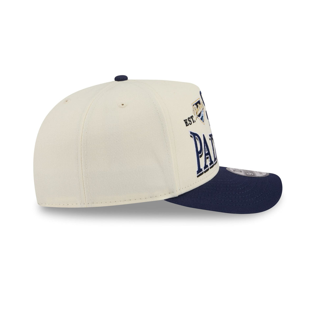 San Diego Padres Three Hit Chrome White 9FIFTY A-Frame Snapback Hat