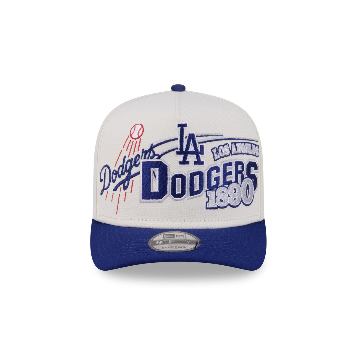 Los Angeles Dodgers Chrome White Classic 9FIFTY A-Frame Snapback Hat