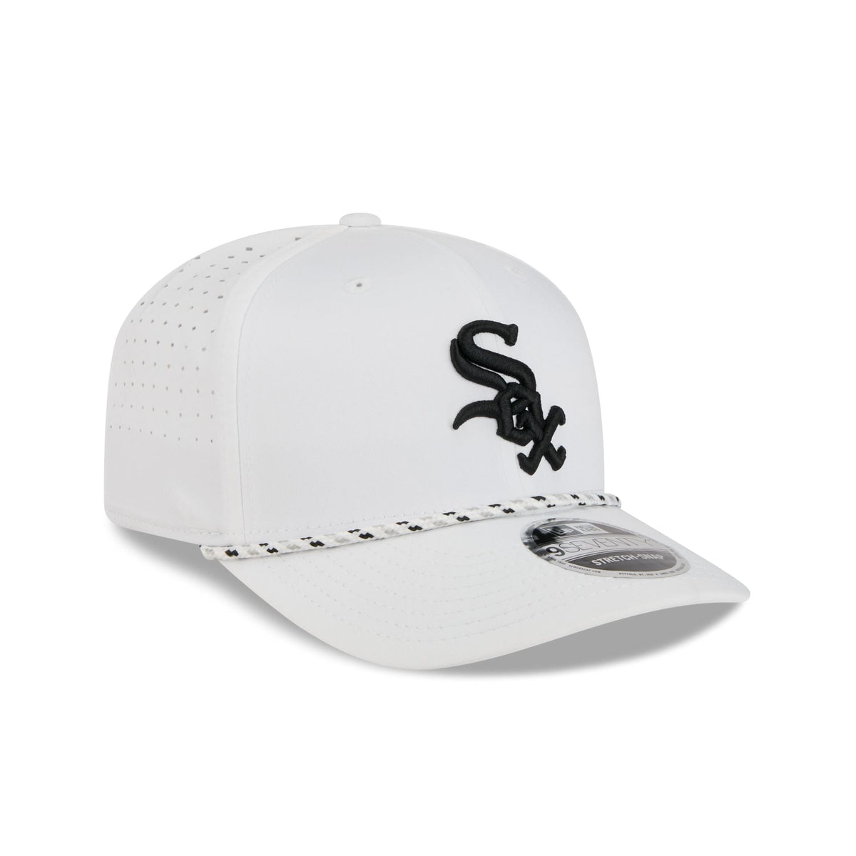 Chicago White Sox Optic White Performance Rope 9SEVENTY Stretch-Snap Hat