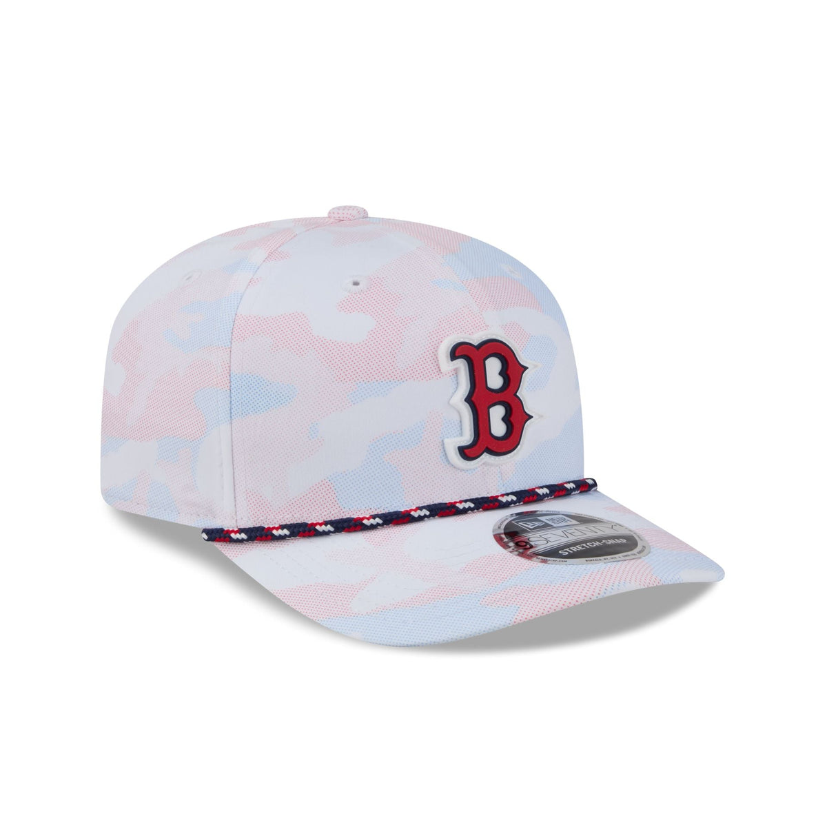 Boston Red Sox White Camo Performance Rope 9SEVENTY Stretch-Snap Hat