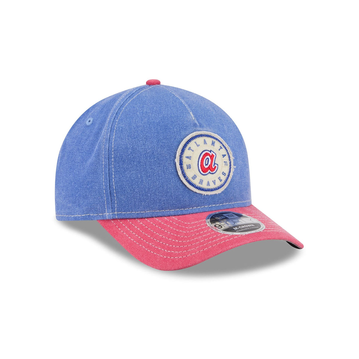 Atlanta Braves Felt 9FORTY M-Crown A-Frame Snapback Hat