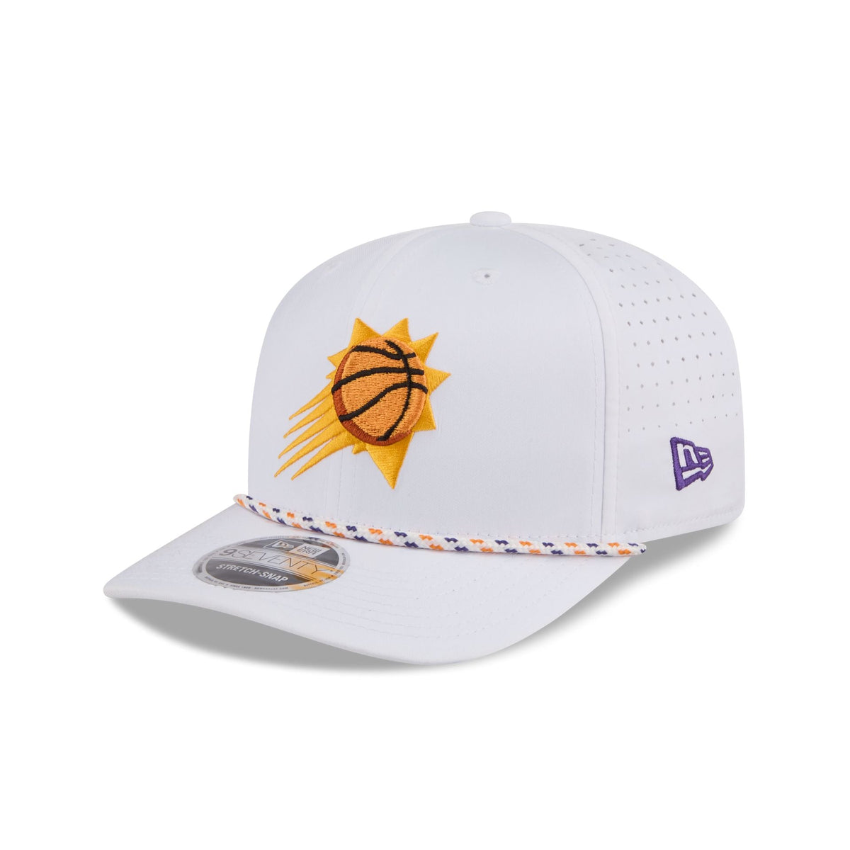 Phoenix Suns Optic White Performance Rope 9SEVENTY Stretch-Snap Hat
