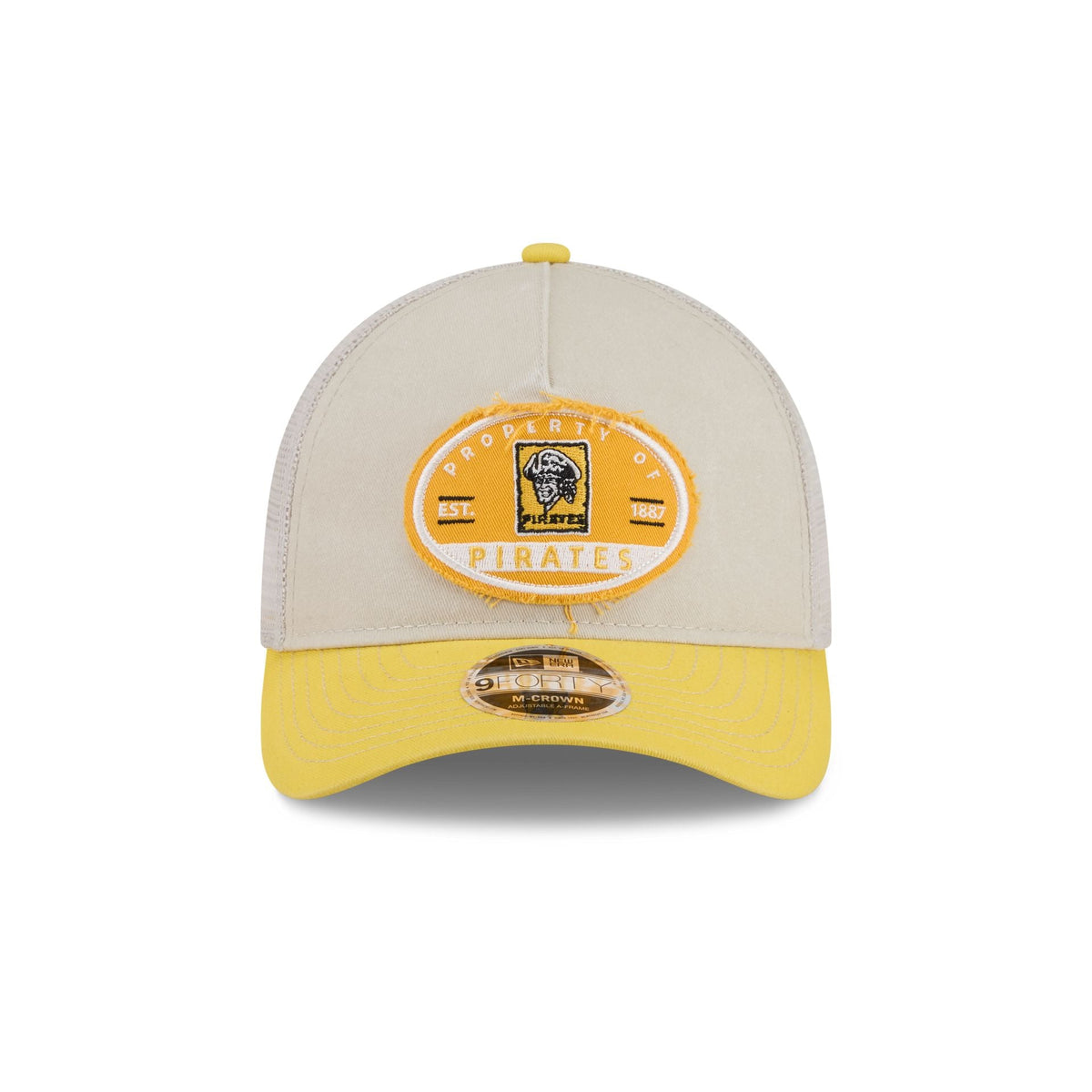 Pittsburgh Pirates Frayed 9FORTY M-Crown A-Frame Trucker Hat