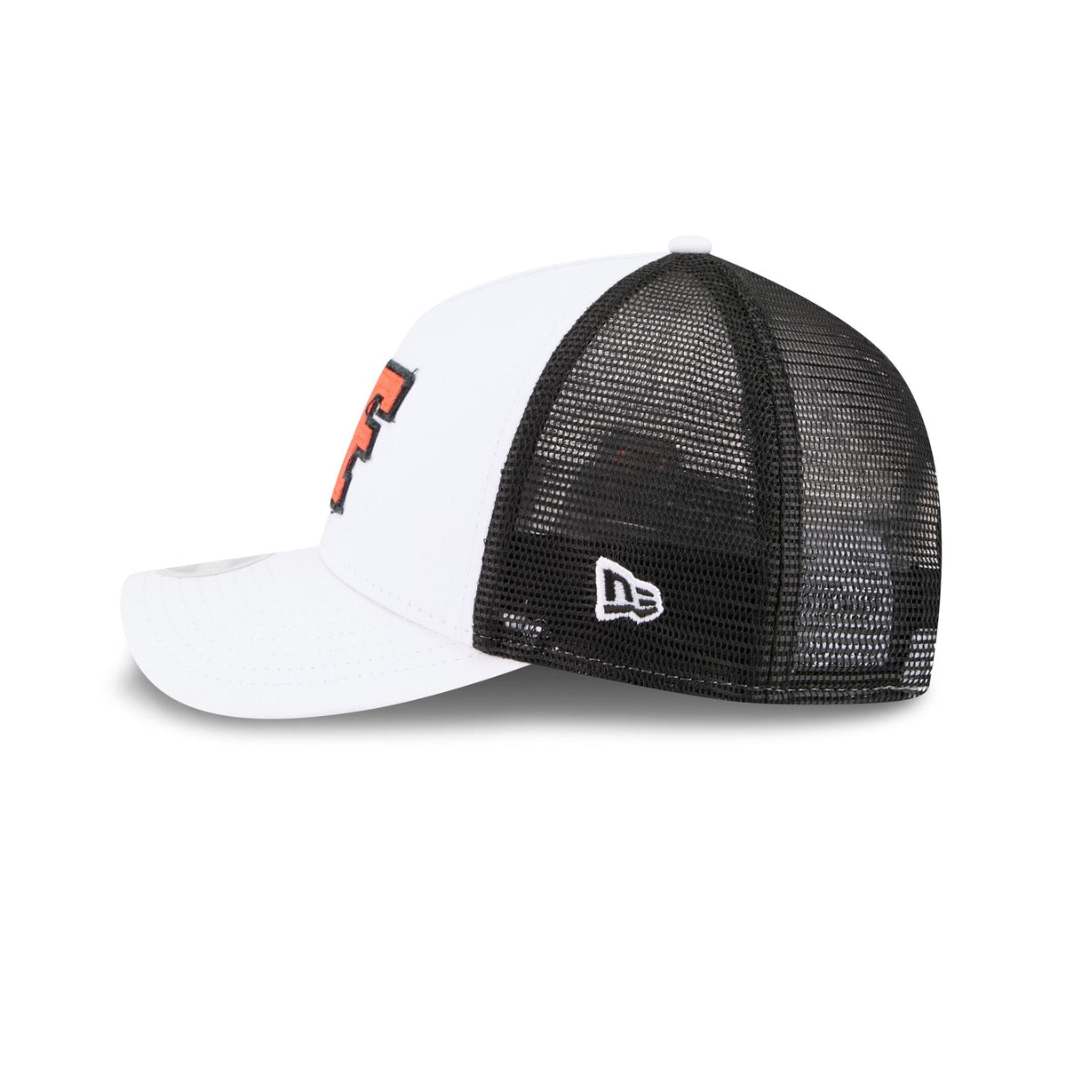 San Francisco Giants Optic White Felt Logo Women's 9FORTY M-Crown A-Frame Trucker Hat
