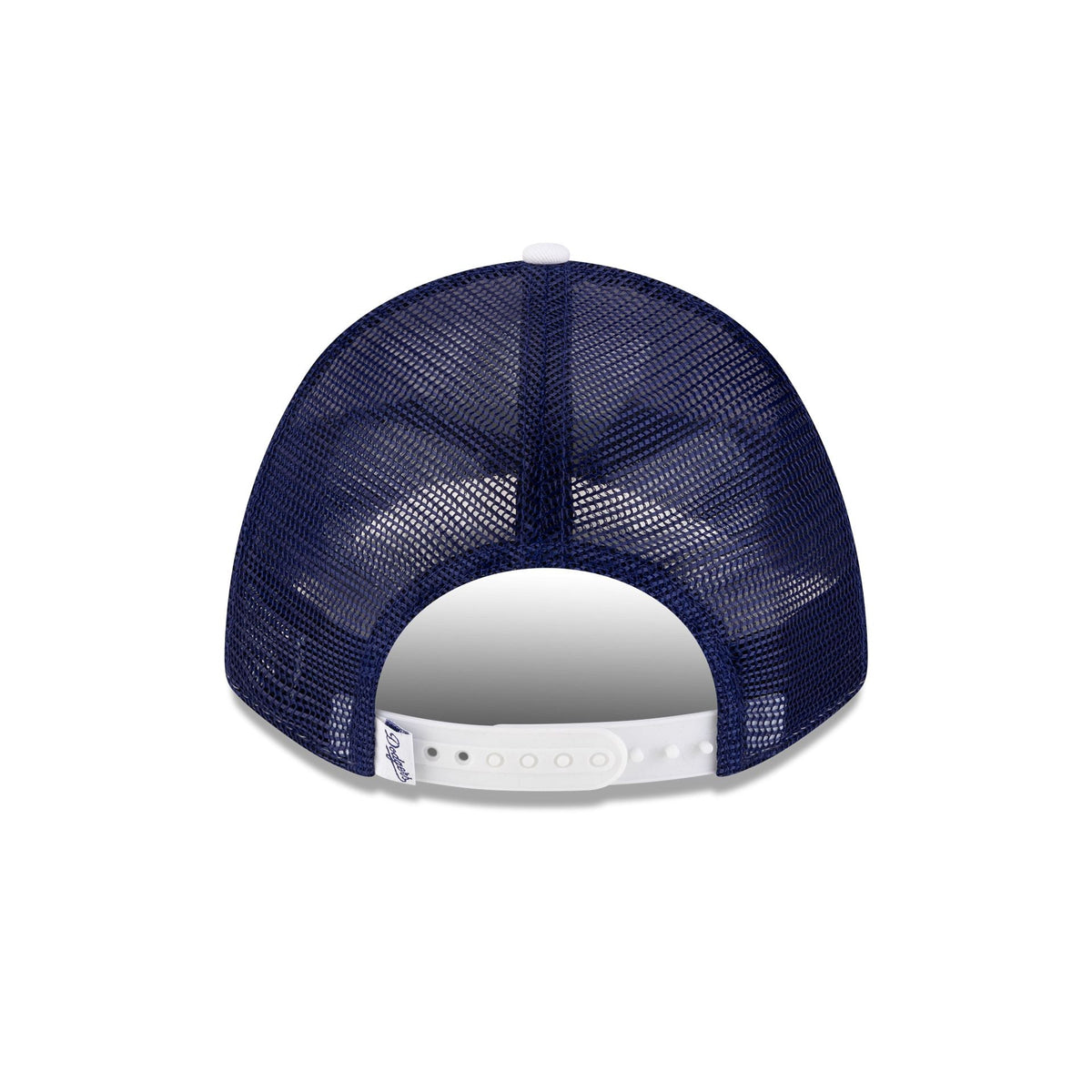 Los Angeles Dodgers Optic White Felt Logo Women's 9FORTY M-Crown A-Frame Trucker Hat