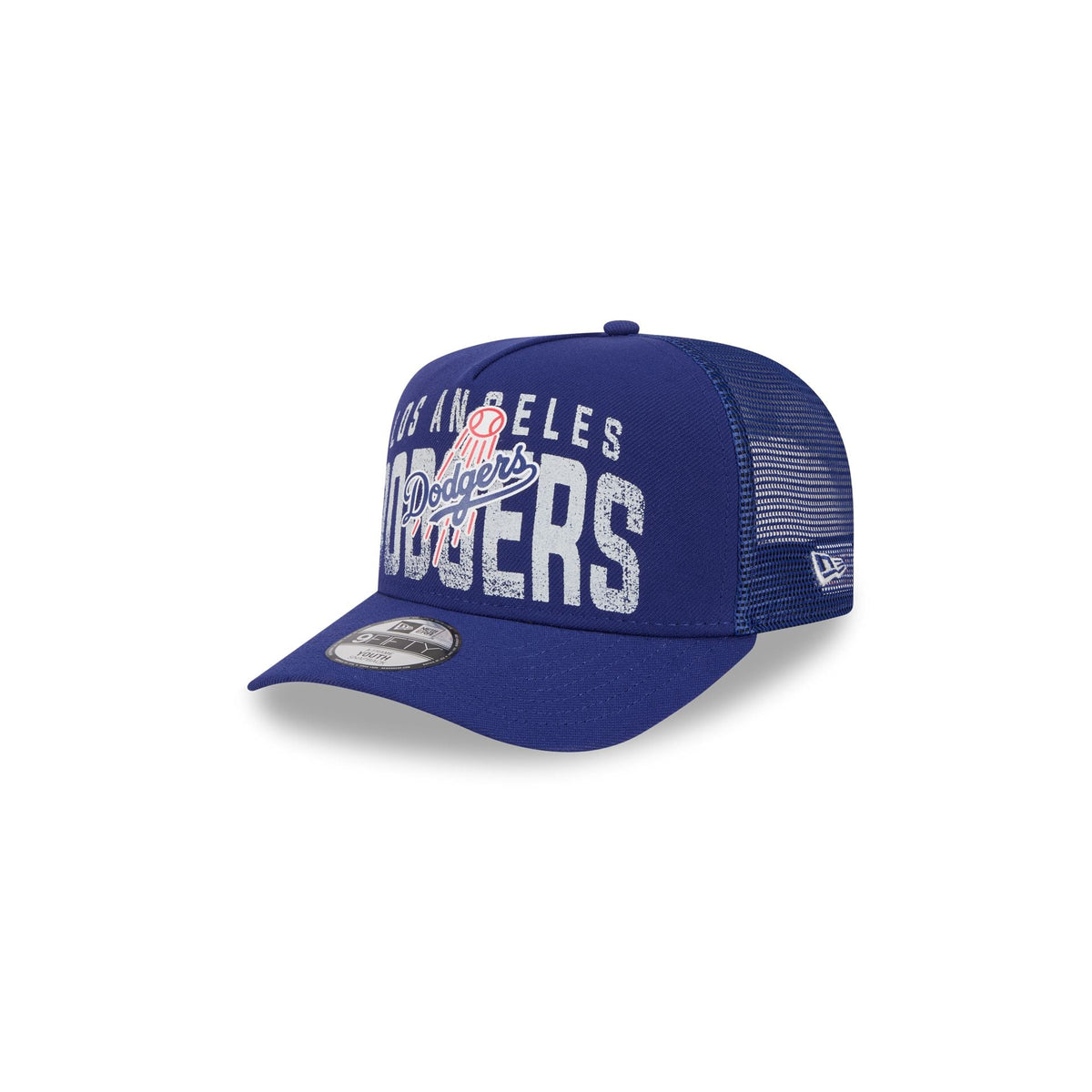 Los Angeles Dodgers Logo Fade Kids 9FIFTY A-Frame Trucker Hat