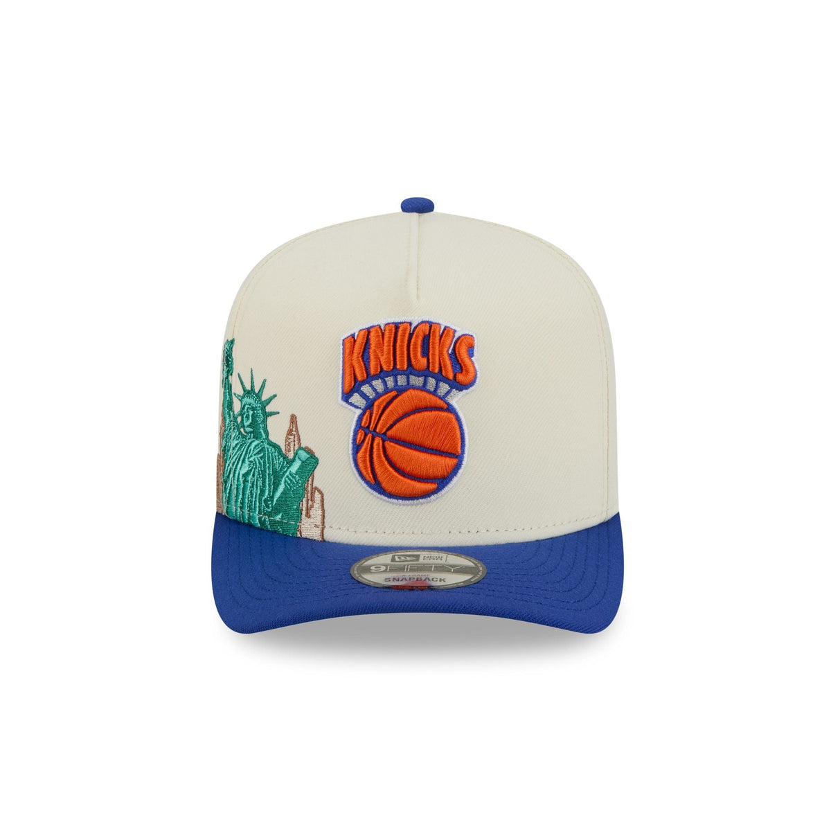 New York Knicks 1946-1963 Hardwood Classics Chrome White 9FIFTY A-Frame Snapback Hat