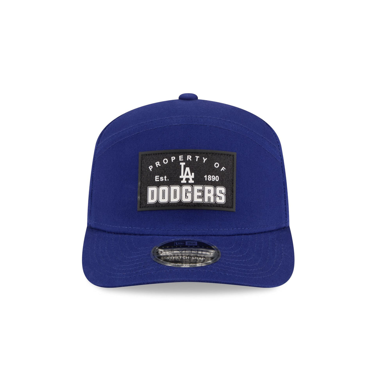 Los Angeles Dodgers Property of Patch Split Panel 9SEVENTY Stretch-Snap Hat