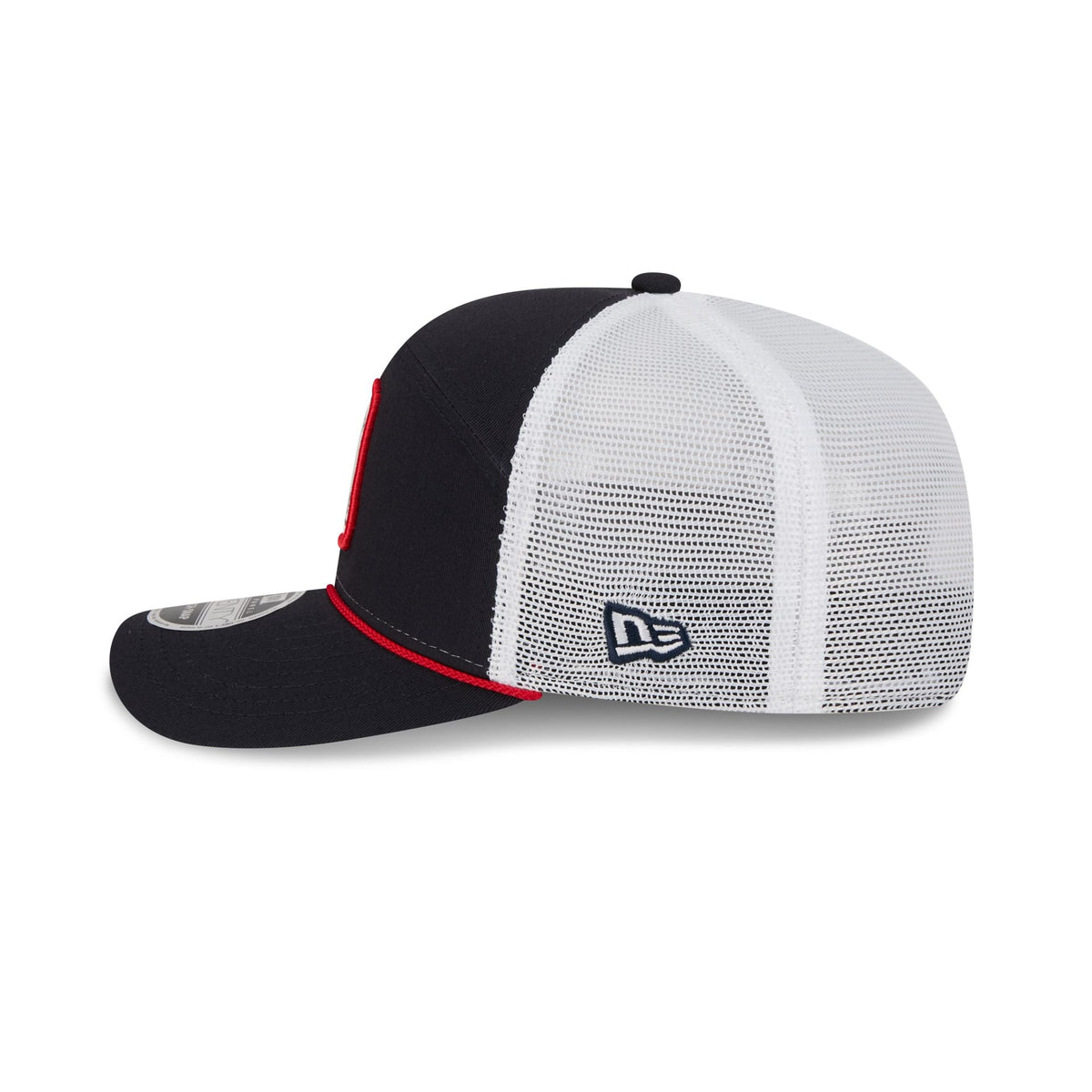 Atlanta Braves Square Patch Split Panel 9SEVENTY Trucker Hat