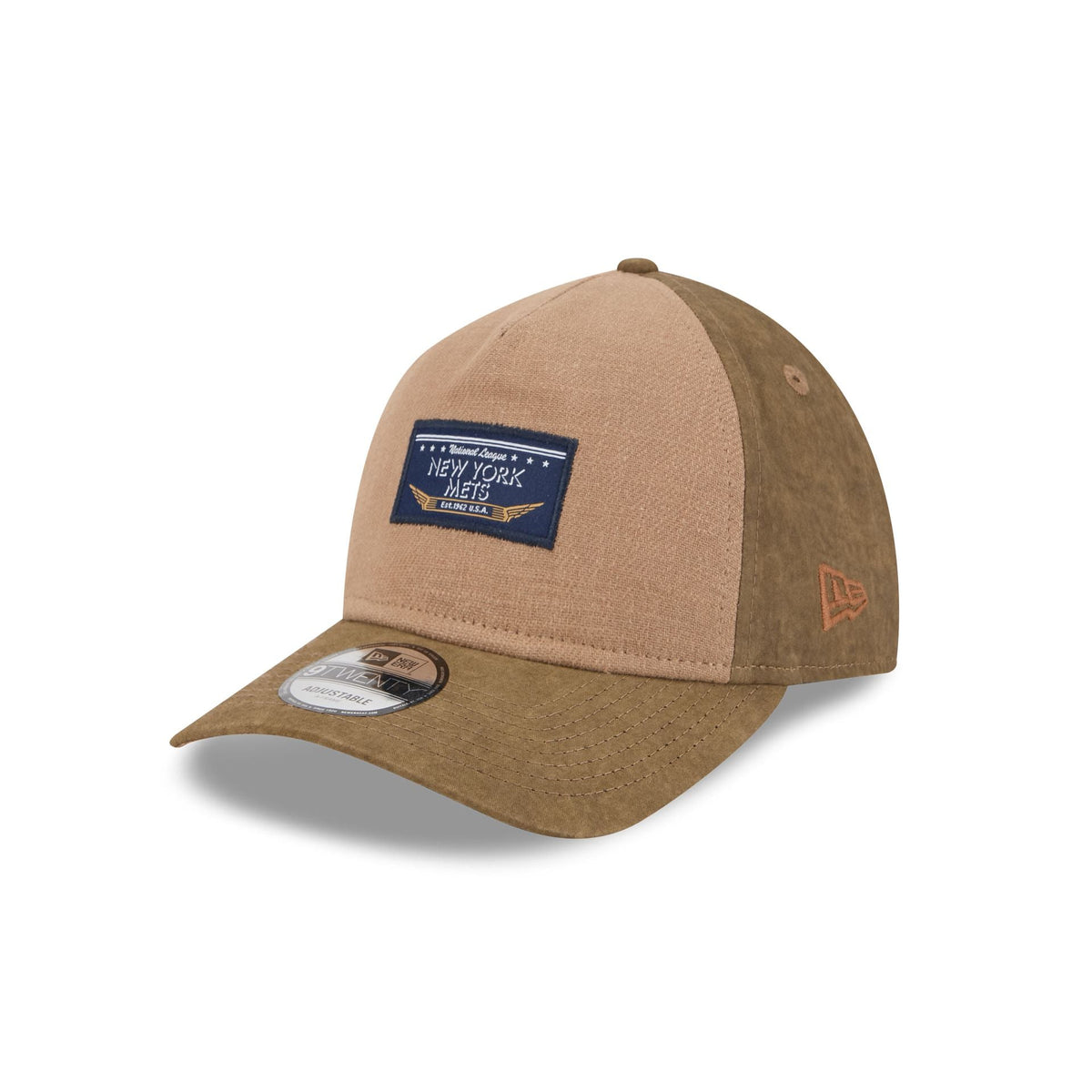 New York Mets Utility Linen 9TWENTY A-Frame Adjustable Hat