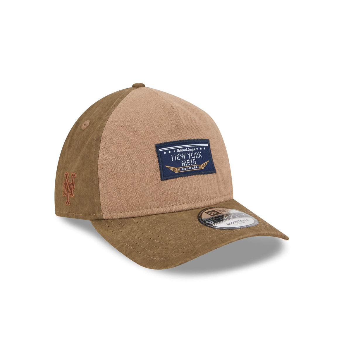 New York Mets Utility Linen 9TWENTY A-Frame Adjustable Hat