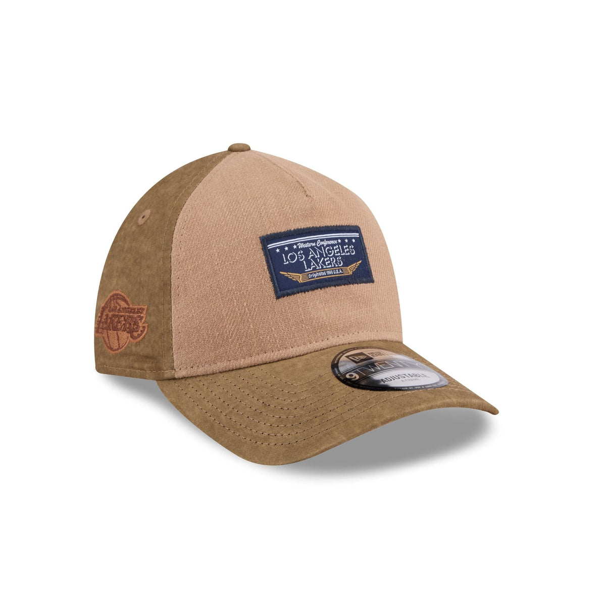 Los Angeles Lakers Utility Linen 9TWENTY A-Frame Adjustable Hat