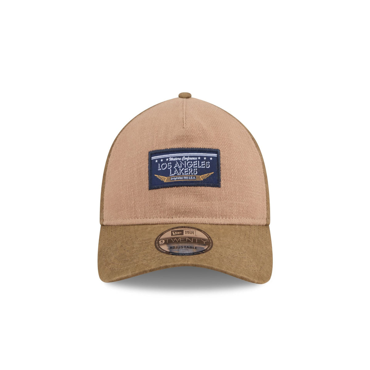 Los Angeles Lakers Utility Linen 9TWENTY A-Frame Adjustable Hat