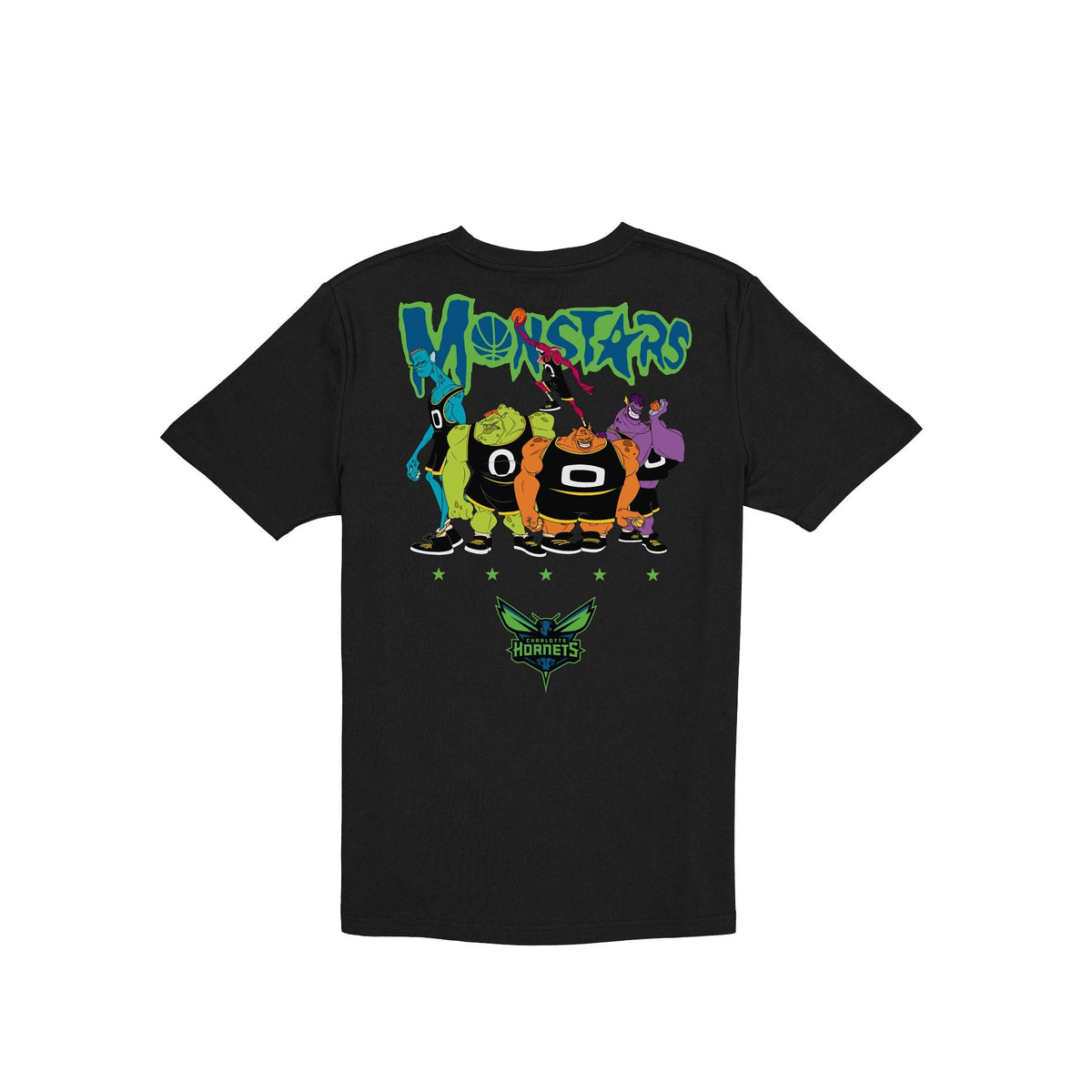 Space Jam x Charlotte Hornets Monstars Black T-Shirt