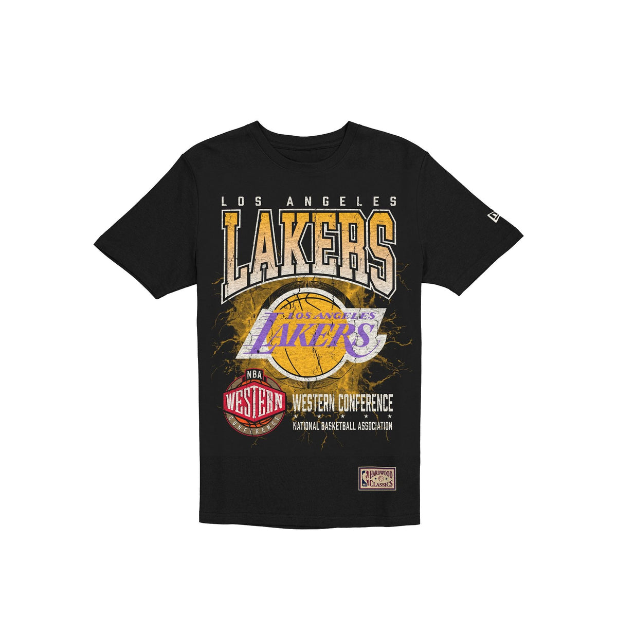 Los Angeles Lakers 1976-2000 Hardwood Classics Black T-Shirt