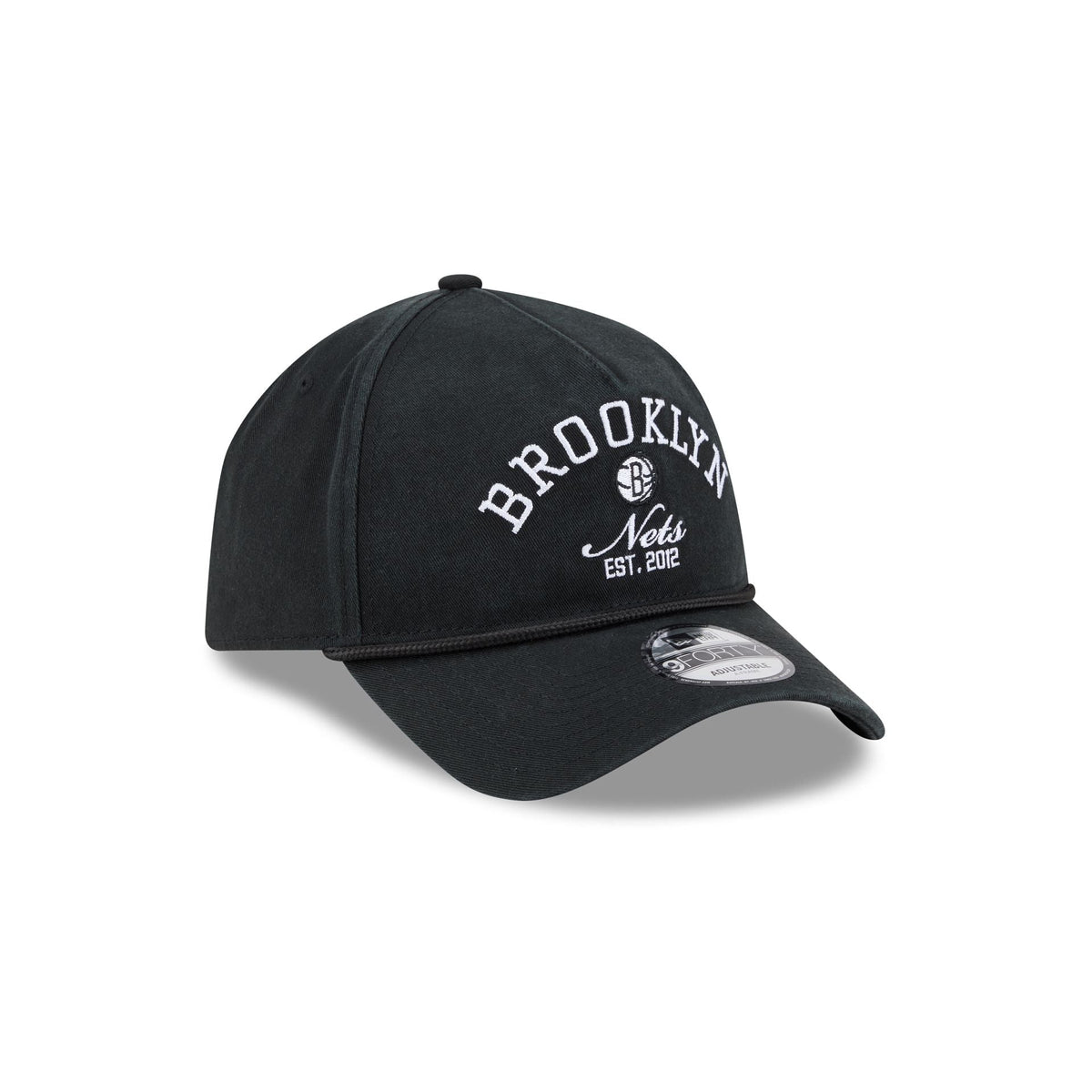 Brooklyn Nets Stacked Rope 9FORTY A-Frame Snapback Hat
