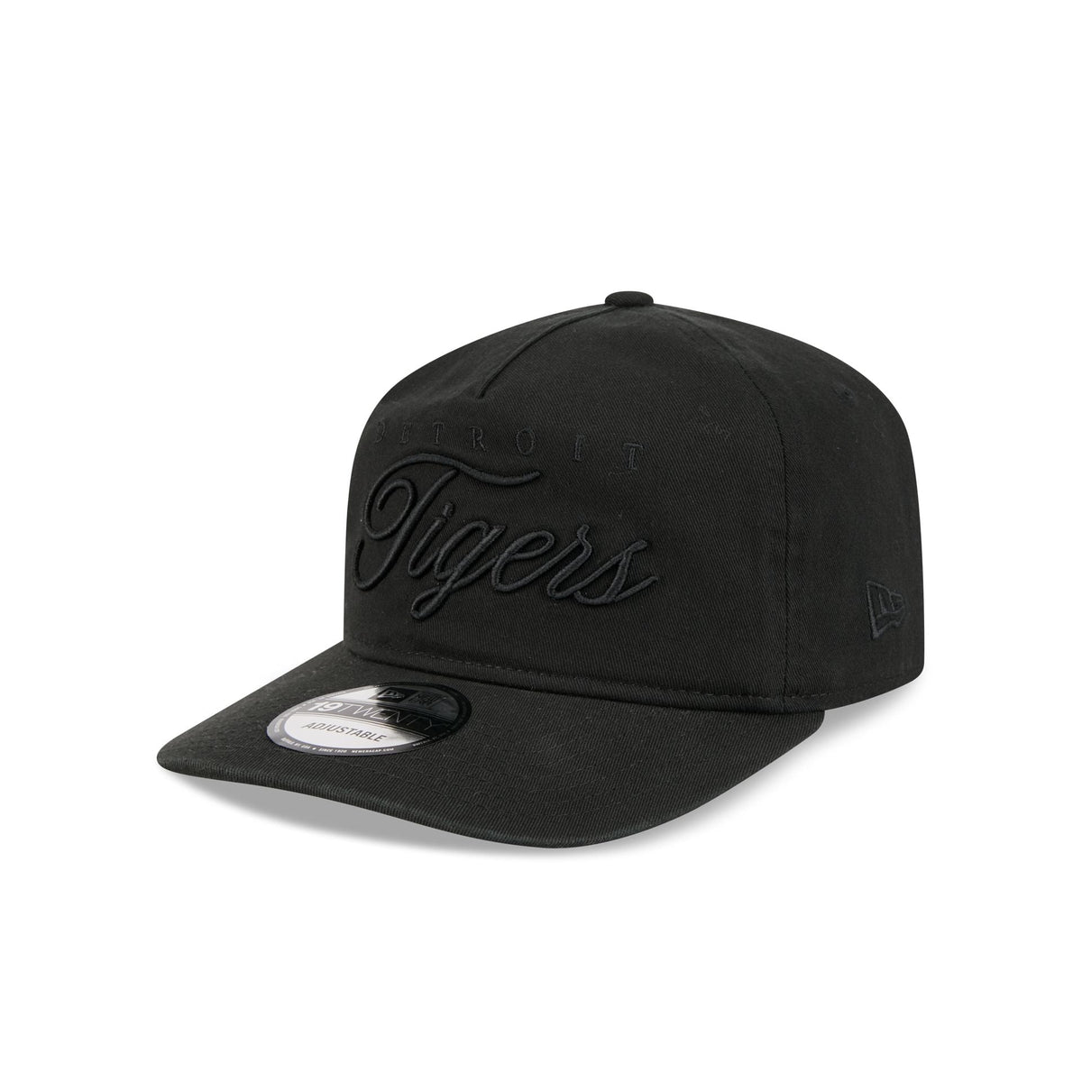 Detroit Tigers All Black Scripted 19TWENTY Adjustable Hat