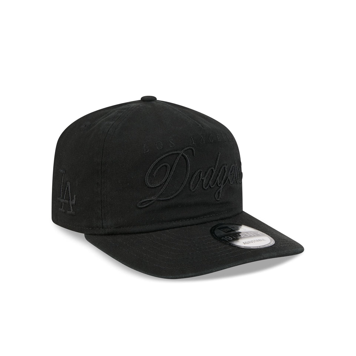 Los Angeles Dodgers All Black Scripted 19TWENTY Adjustable Hat