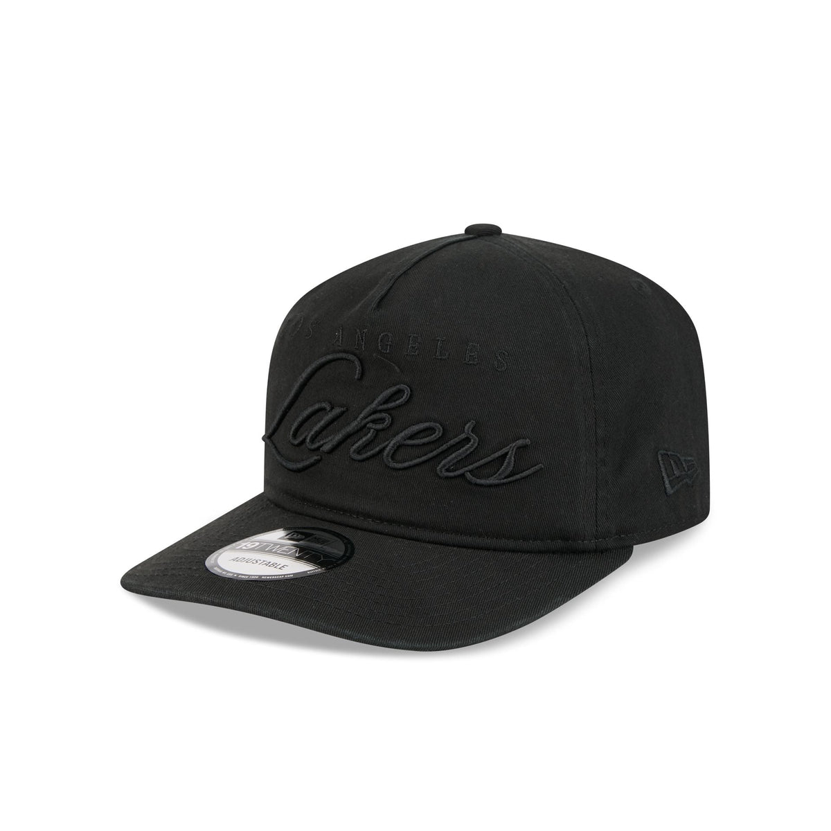 Los Angeles Lakers All Black Scripted 19TWENTY Adjustable Hat