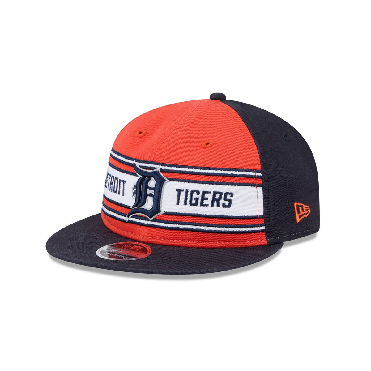Detroit Tigers Team Stripes Retro Crown 9FIFTY Snapback Hat