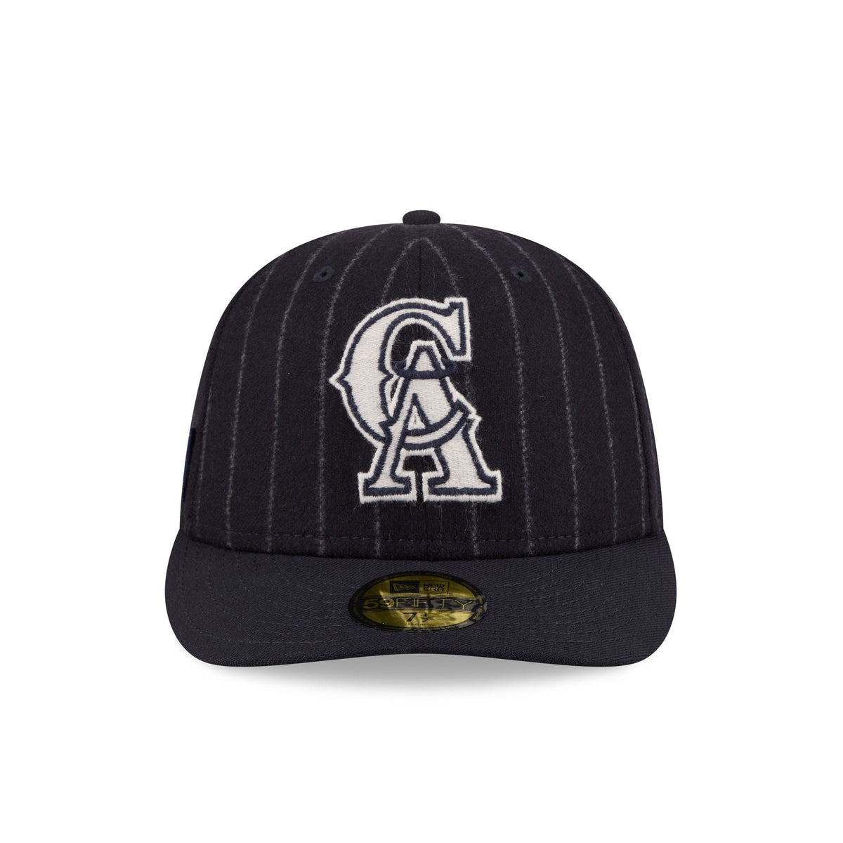 Los Angeles Angels Pinstripe Merino & Cashmere Moon 59FIFTY Fitted Hat