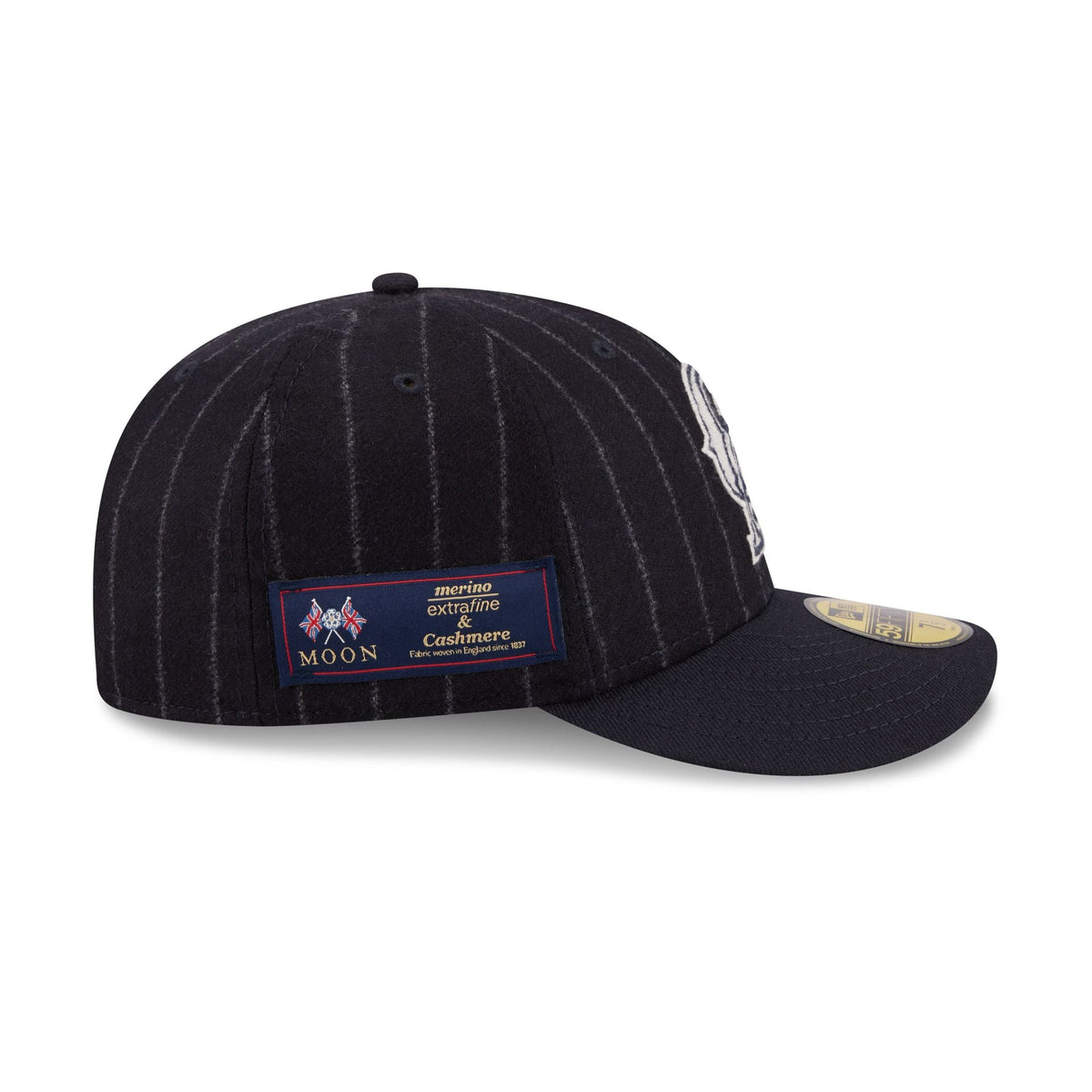 Los Angeles Angels Pinstripe Merino & Cashmere Moon 59FIFTY Fitted Hat