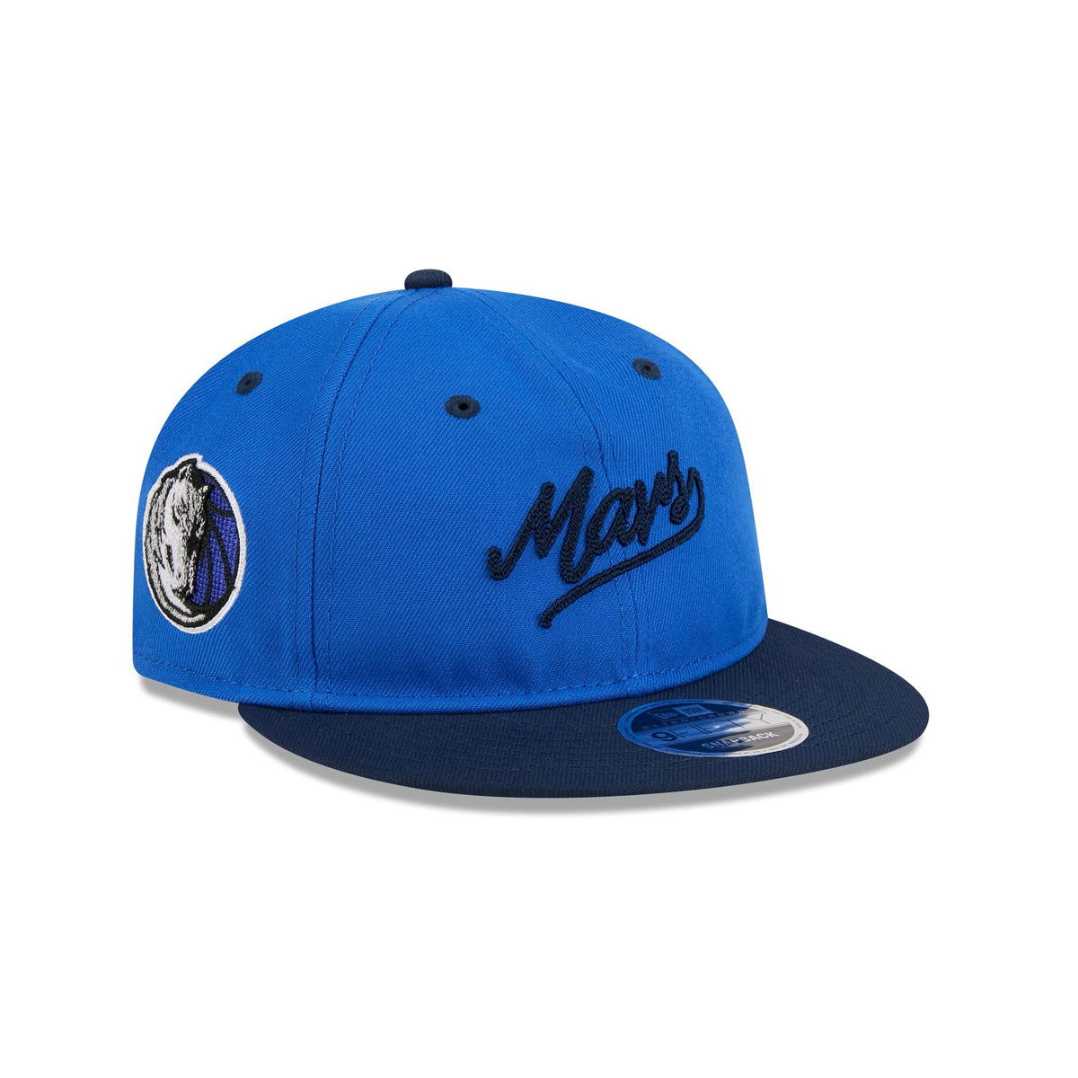 Dallas Mavericks Chainstitch Script Retro Crown 9FIFTY Snapback Hat