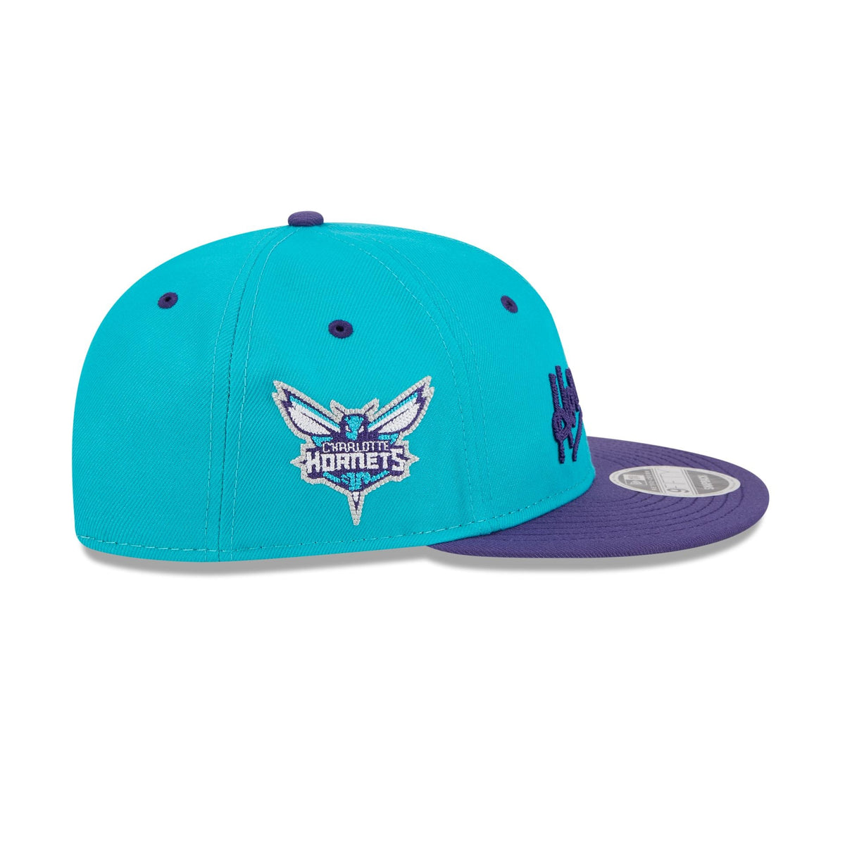 Charlotte Hornets Chainstitch Script Retro Crown 9FIFTY Snapback Hat