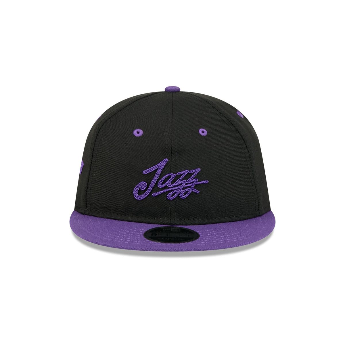 Utah Jazz Chainstitch Script Retro Crown 9FIFTY Snapback Hat