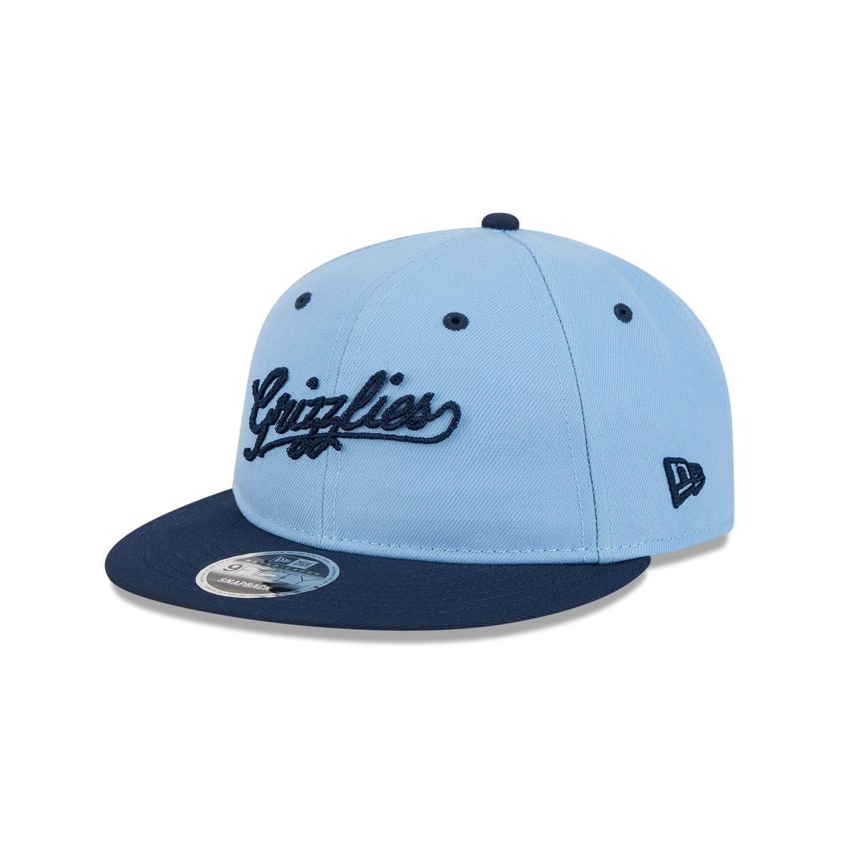 Memphis Grizzlies Chainstitch Script Retro Crown 9FIFTY Snapback Hat