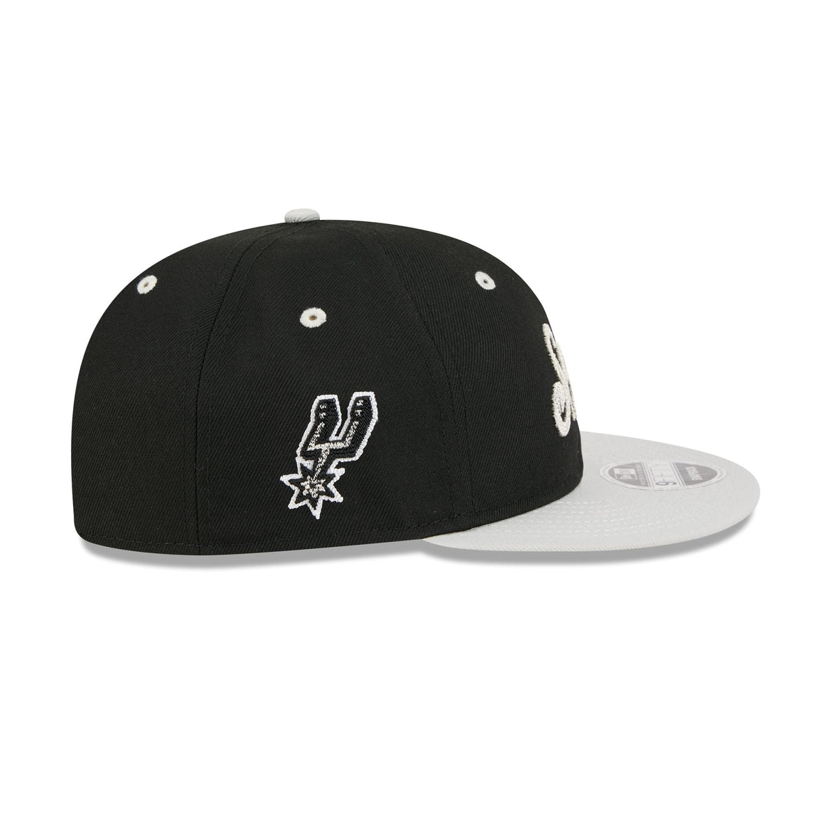 San Antonio Spurs Chainstitch Script Retro Crown 9FIFTY Snapback Hat