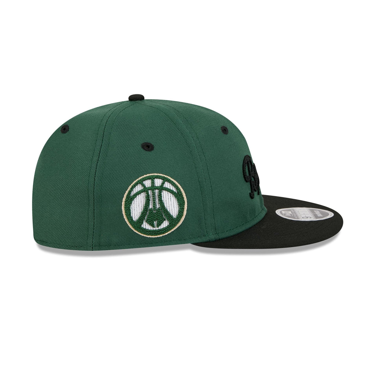 Milwaukee Bucks Chainstitch Script Retro Crown 9FIFTY Snapback Hat
