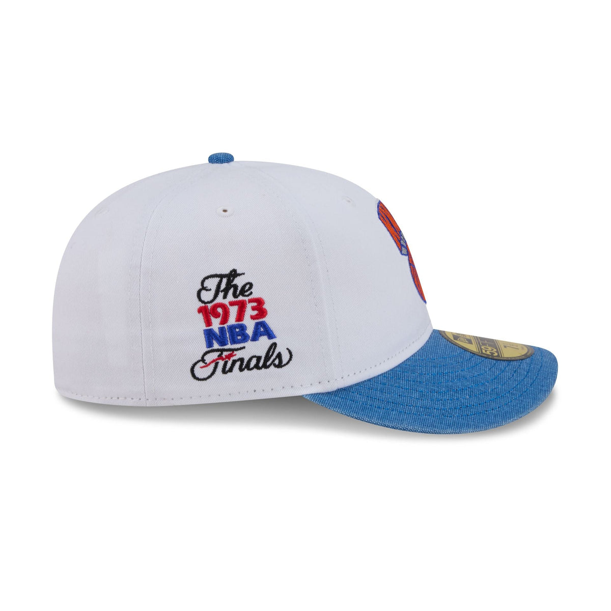 New York Knicks Hardwood Classics Diamond Stitch White 59FIFTY Fitted Hat