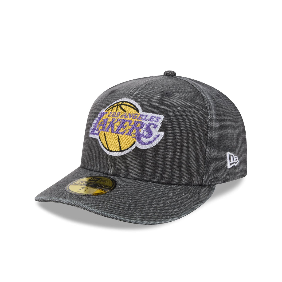 Los Angeles Lakers Hardwood Classics Diamond Stitch Black 59FIFTY Fitted Hat
