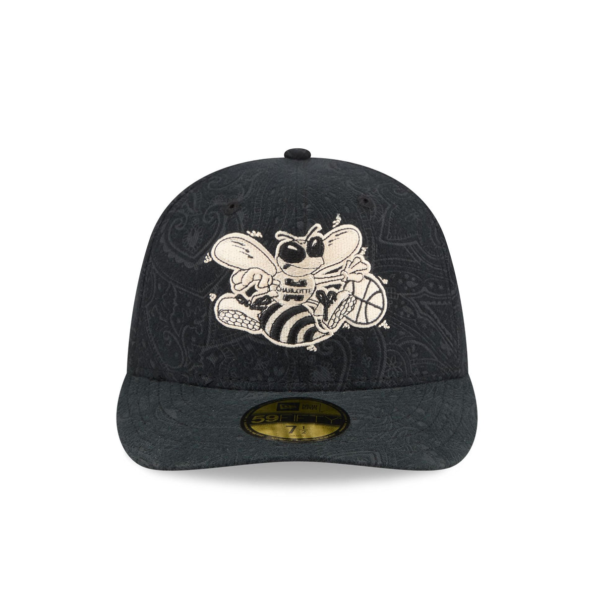 Charlotte Hornets Three Looms Brushed Cotton 59FIFTY Fitted Hat