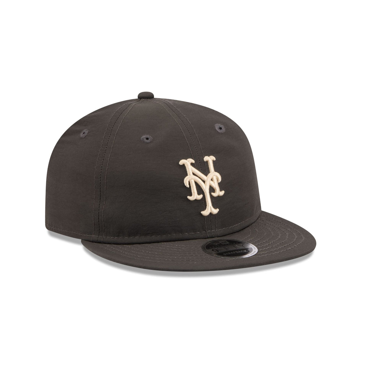 New York Mets Three Looms Nylon Black Retro Crown 9FIFTY Adjustable Hat