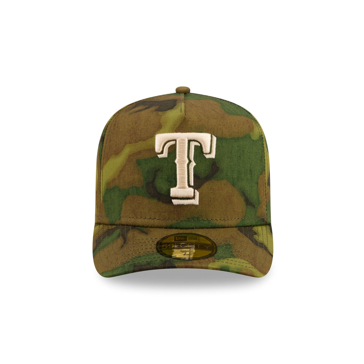 Texas Rangers Three Looms Ripstop Camo 59FORTY A-Frame Fitted Hat