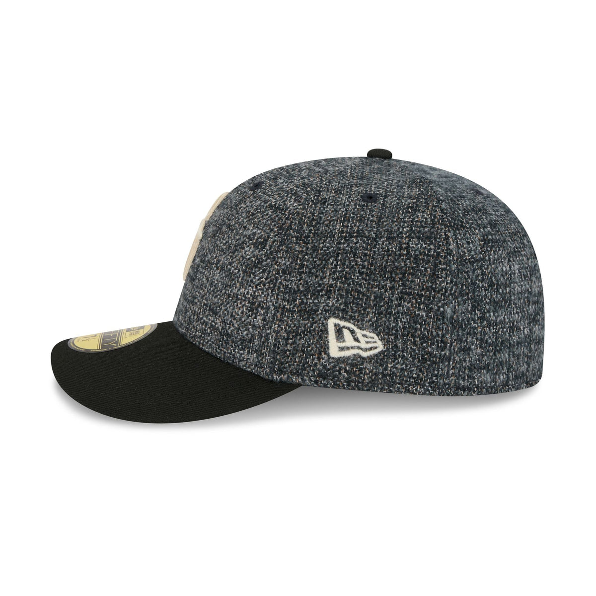 Seattle Mariners Three Looms Tweedy Cotton Black 59FIFTY Fitted Hat