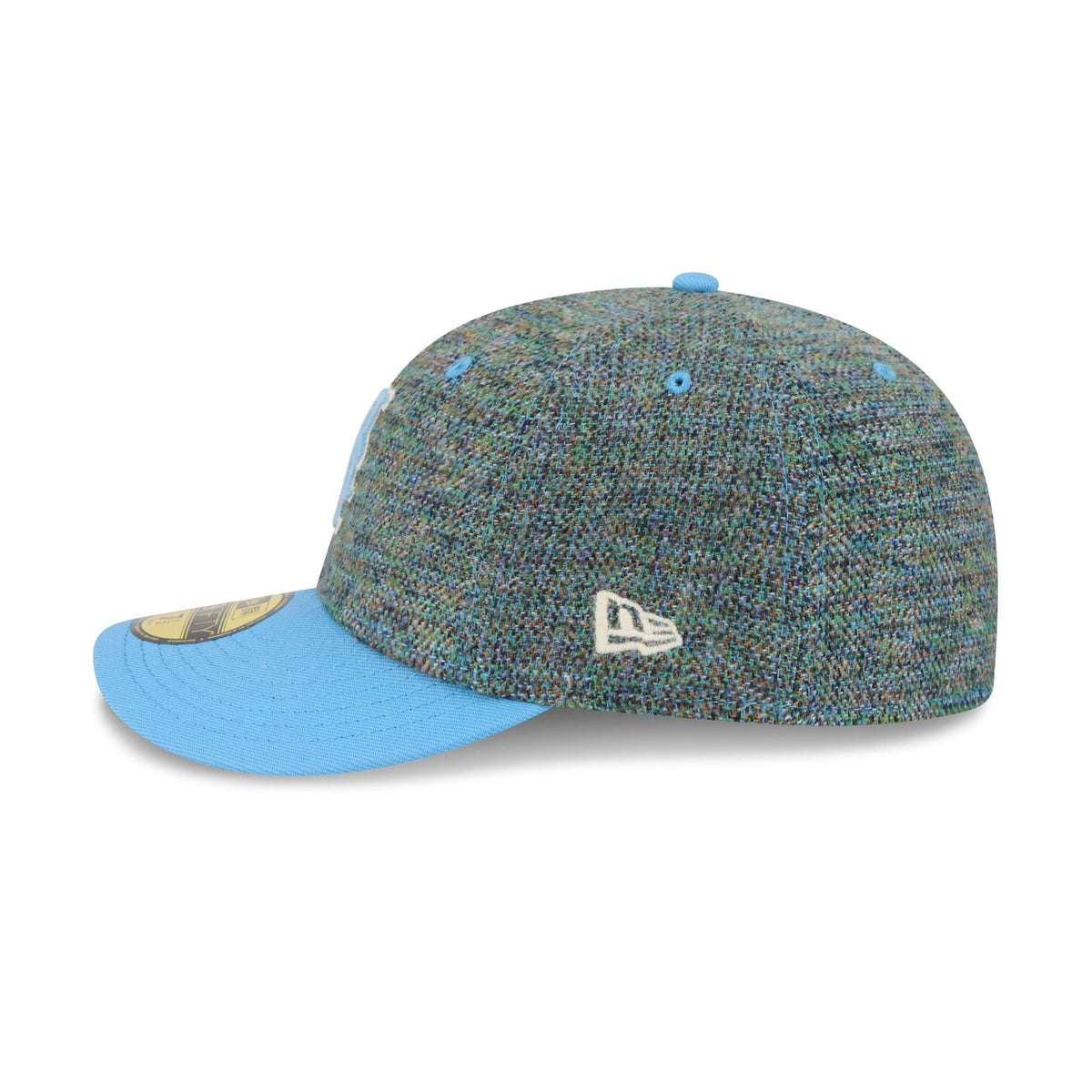 New York Mets Three Looms Tweedy Cotton Radiant Blue 59FIFTY Fitted Hat