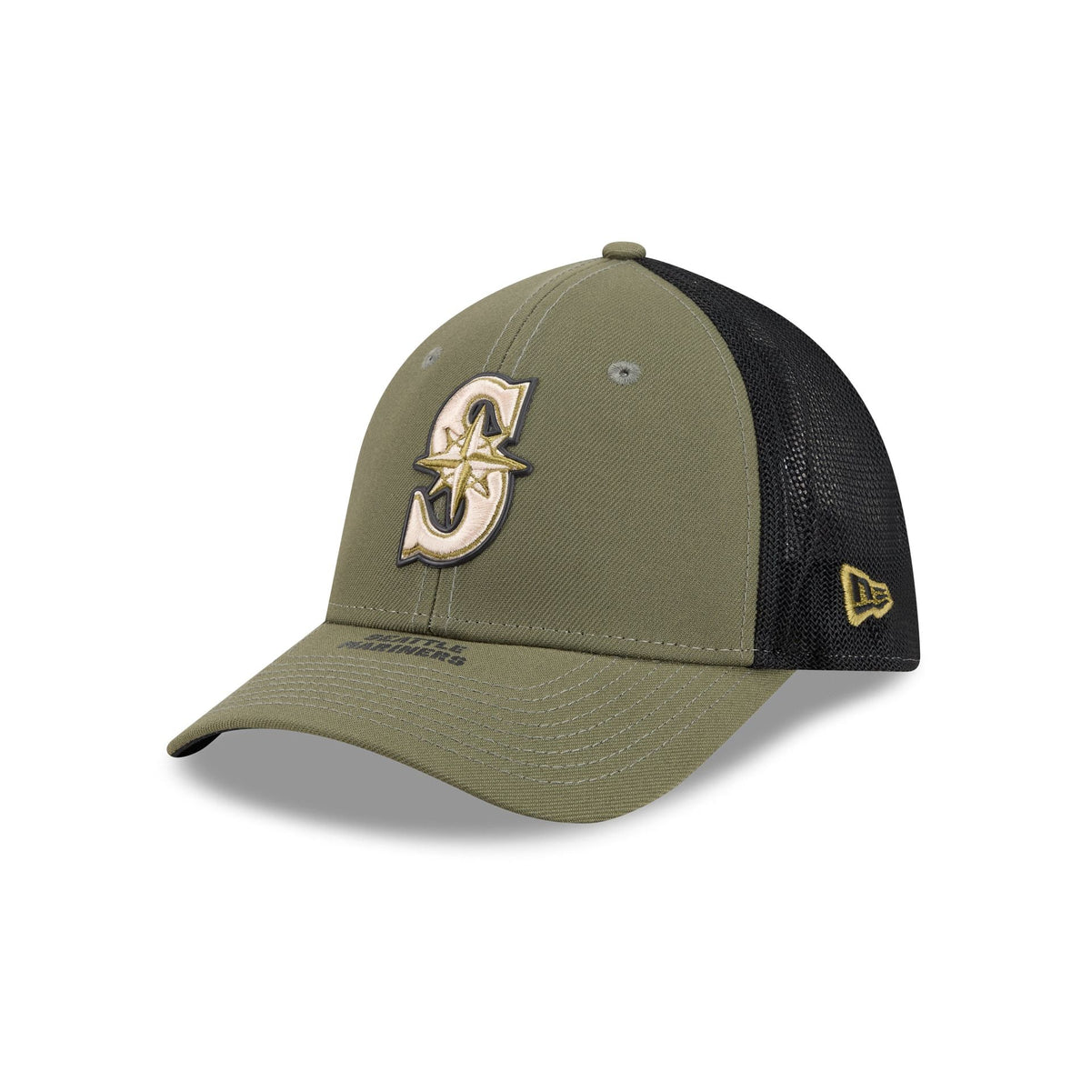 Seattle Mariners Armed Forces Day 2026 39THIRTY M-Crown Stretch Fit Hat