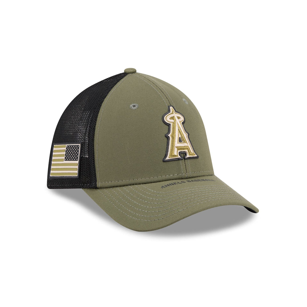 Los Angeles Angels Armed Forces Day 2026 39THIRTY M-Crown Stretch Fit Hat