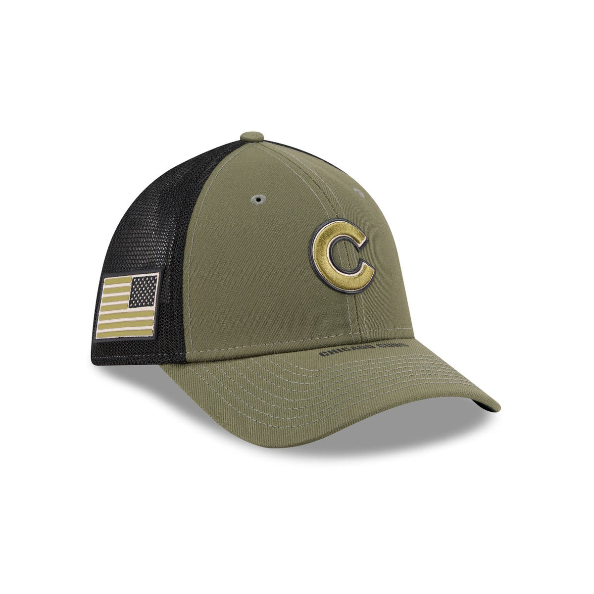 Chicago Cubs Armed Forces Day 2026 39THIRTY M-Crown Stretch Fit Hat