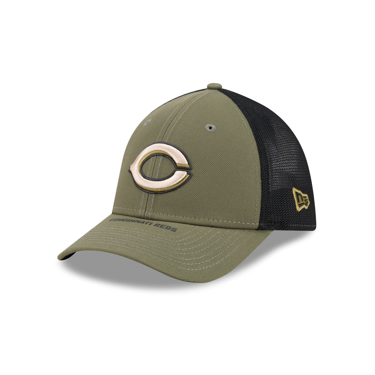 Cincinnati Reds Armed Forces Day 2026 39THIRTY M-Crown Stretch Fit Hat