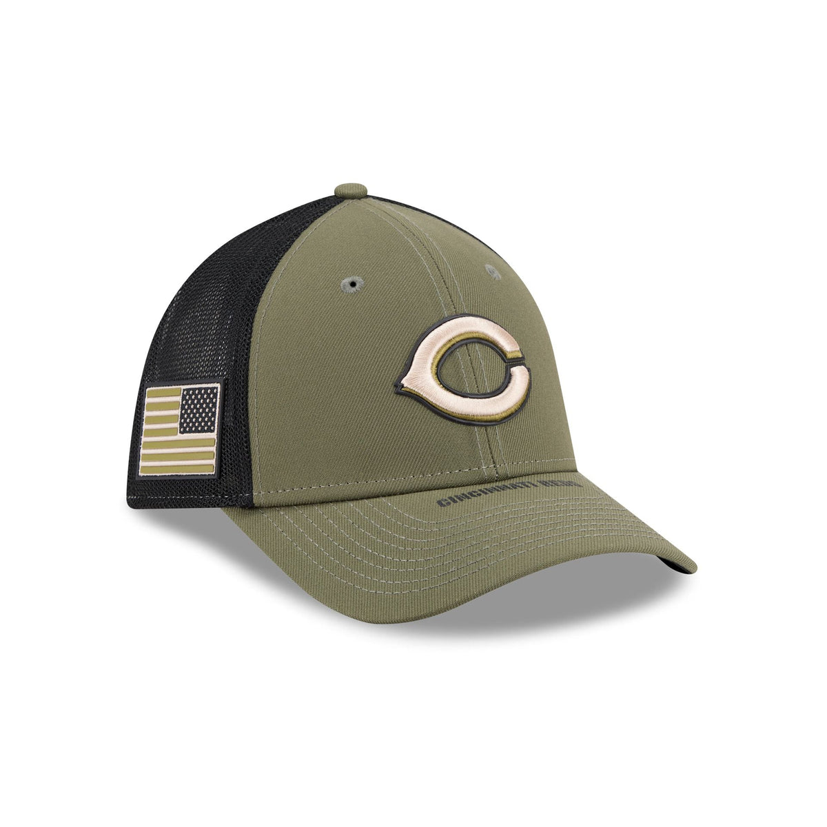 Cincinnati Reds Armed Forces Day 2026 39THIRTY M-Crown Stretch Fit Hat