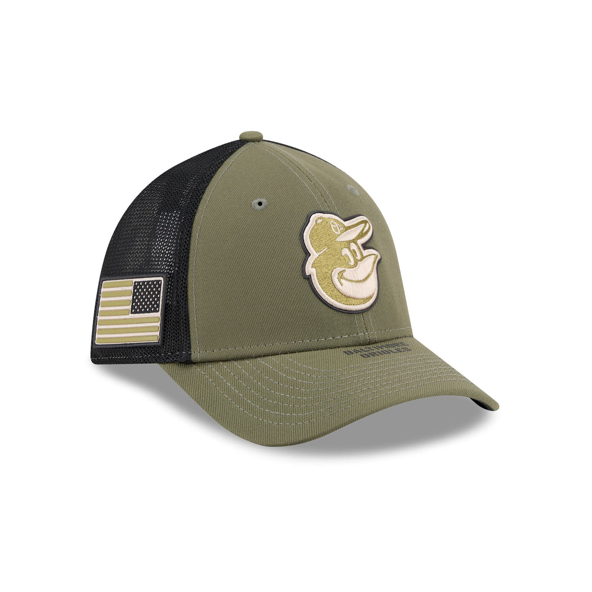 Baltimore Orioles Armed Forces Day 2026 39THIRTY M-Crown Stretch Fit Hat