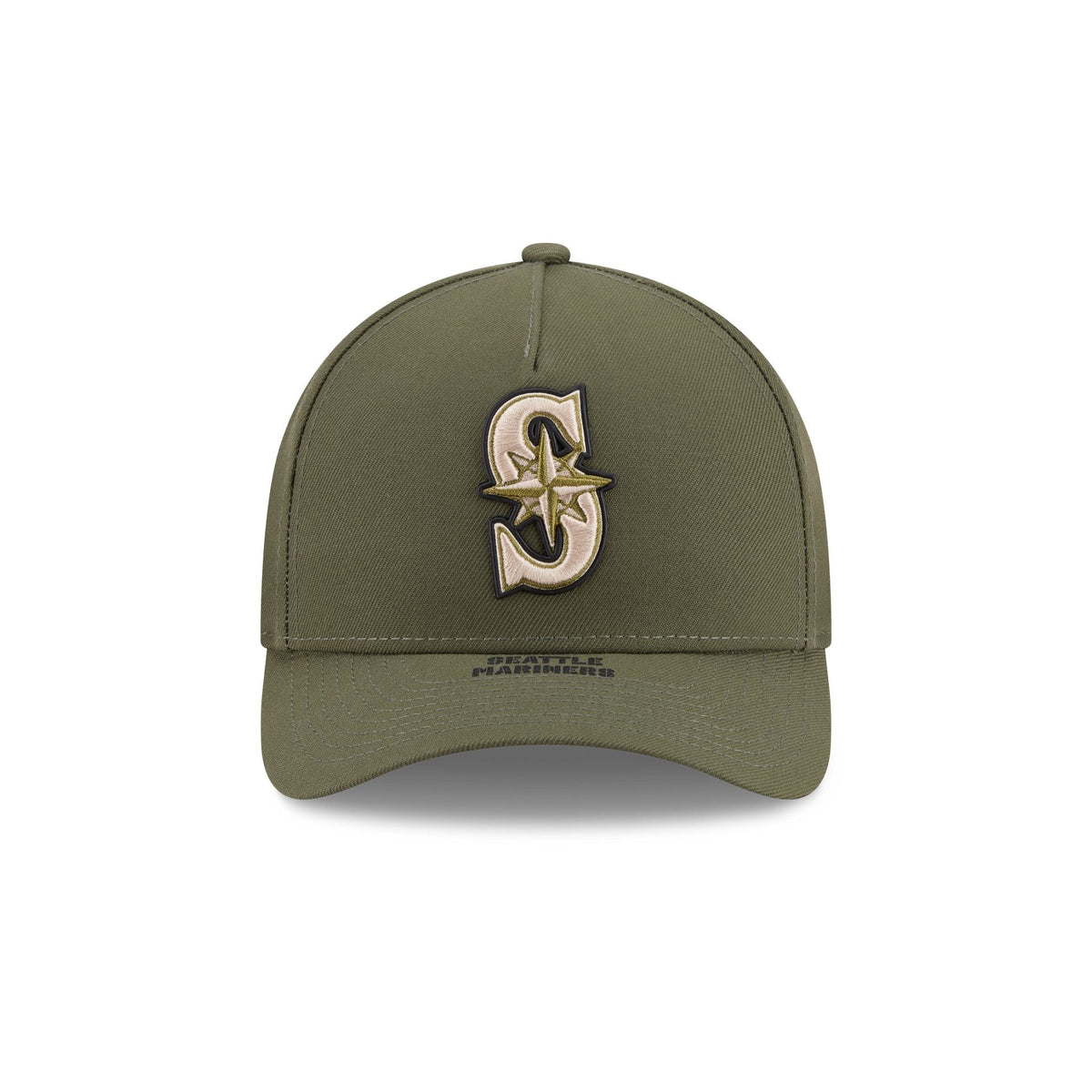 Seattle Mariners Armed Forces Day 2026 9FORTY M-Crown A-Frame Snapback Hat