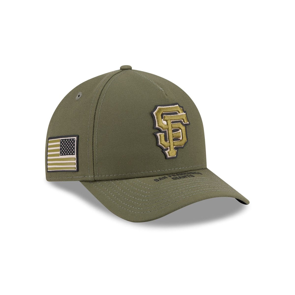 San Francisco Giants Armed Forces Day 2026 9FORTY M-Crown A-Frame Snapback Hat