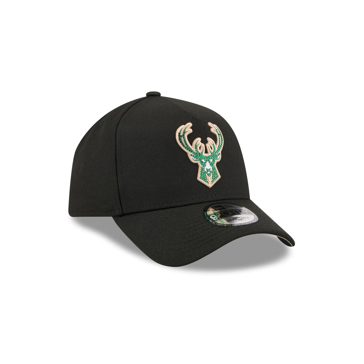 Milwaukee Bucks 2026 Draft Black 9FORTY A-Frame Snapback Hat