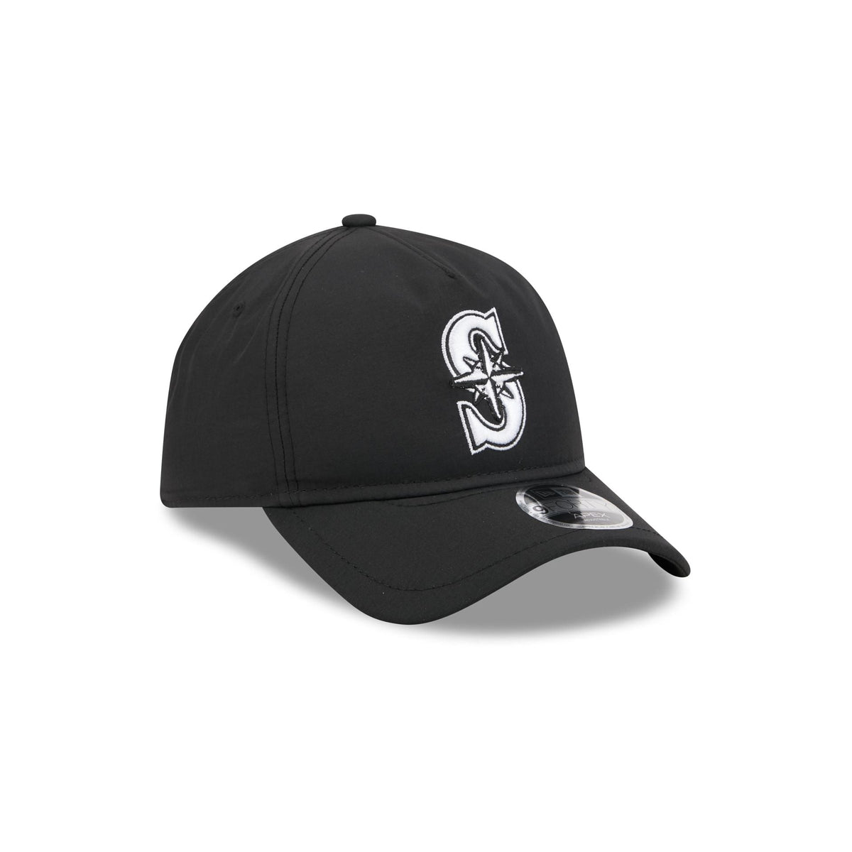 Seattle Mariners Black 9FORTY APEX Snapback Hat