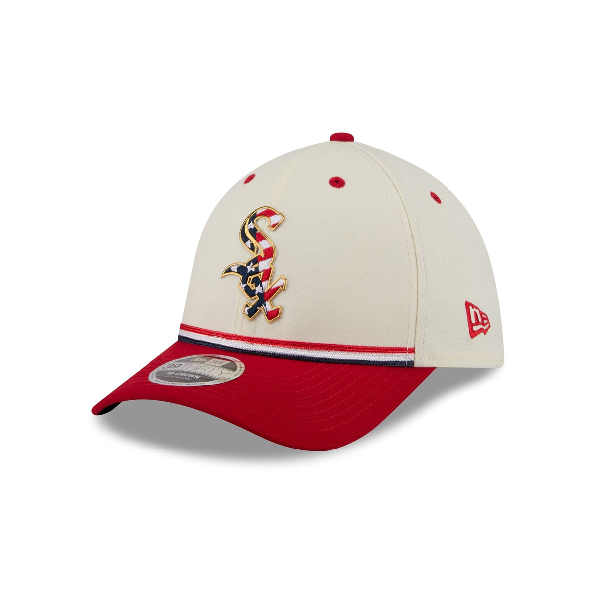 Chicago White Sox Independence Day 2026 39THIRTY M-Crown Stretch Fit Hat